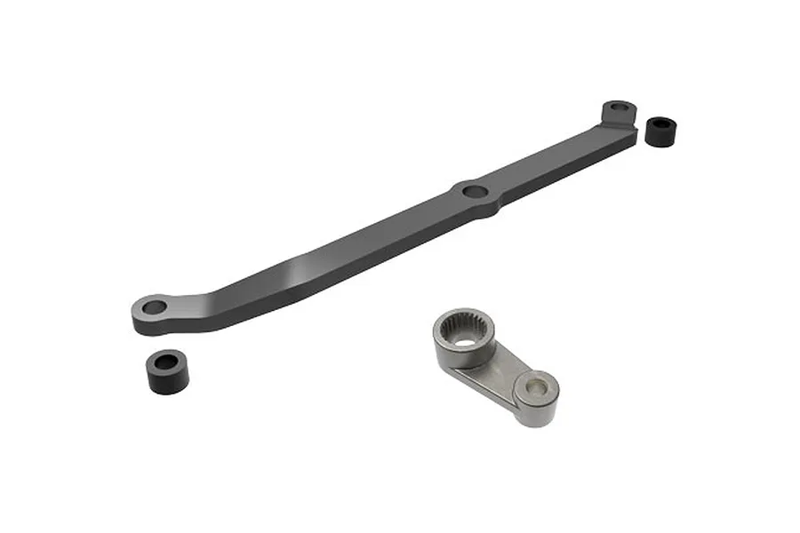 Traxxas Aluminium Steering Link with Servo Horn Set - Grey image 107405