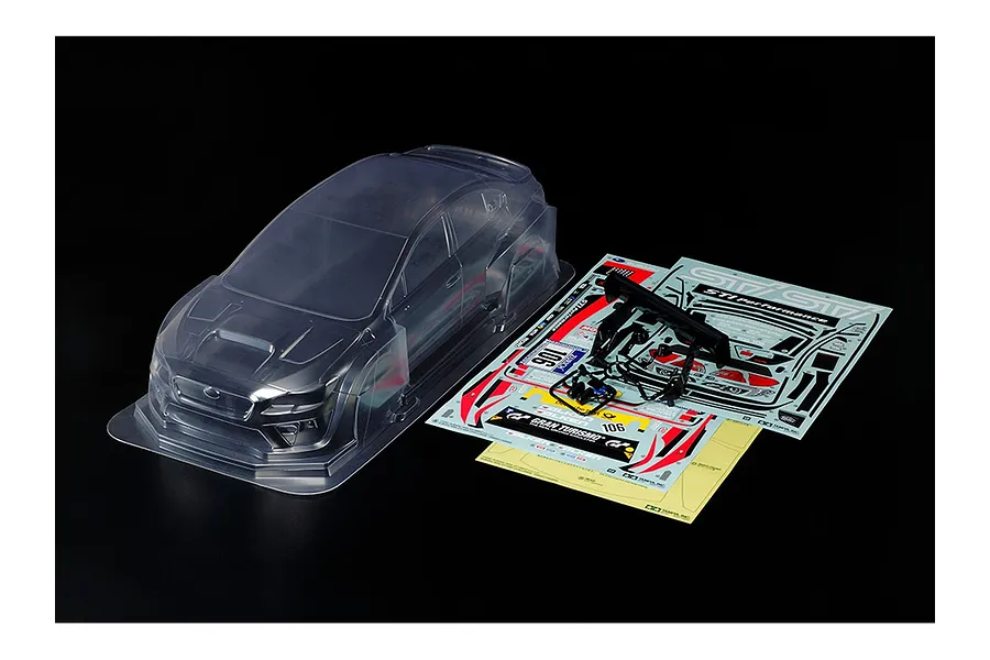 Tamiya 1/10 Subaru WRX STI NBR Challenge Unpainted Body Shell - Clear image 107474