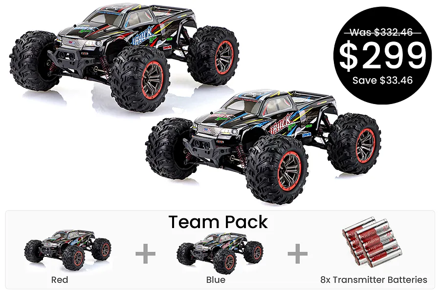 Xinlehong 9125 Sprint RC Monster Truck Team Pack image 107547
