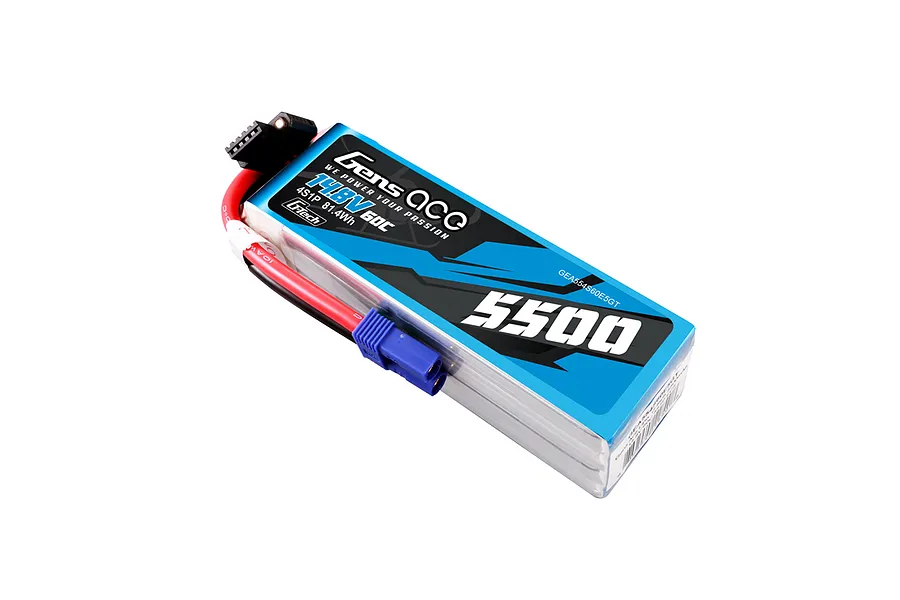 Gens Ace G-Tech 14.8V 5500mAh 60C Soft Case LiPo Battery image 107607