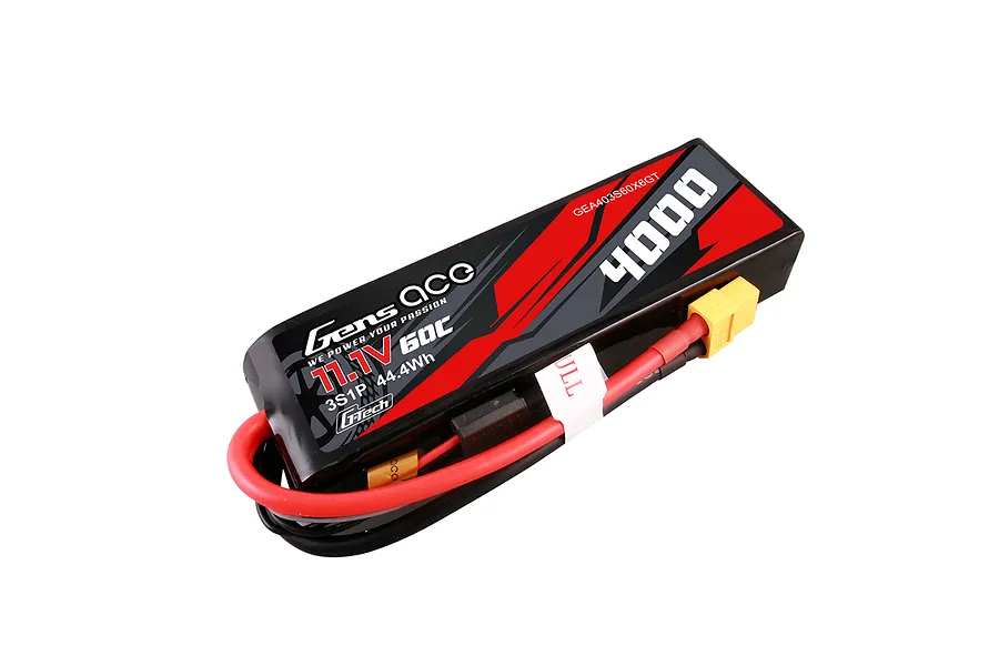 Gens Ace G-Tech 11.1V 4000mAh 60C Soft Case LiPo Battery image 107618