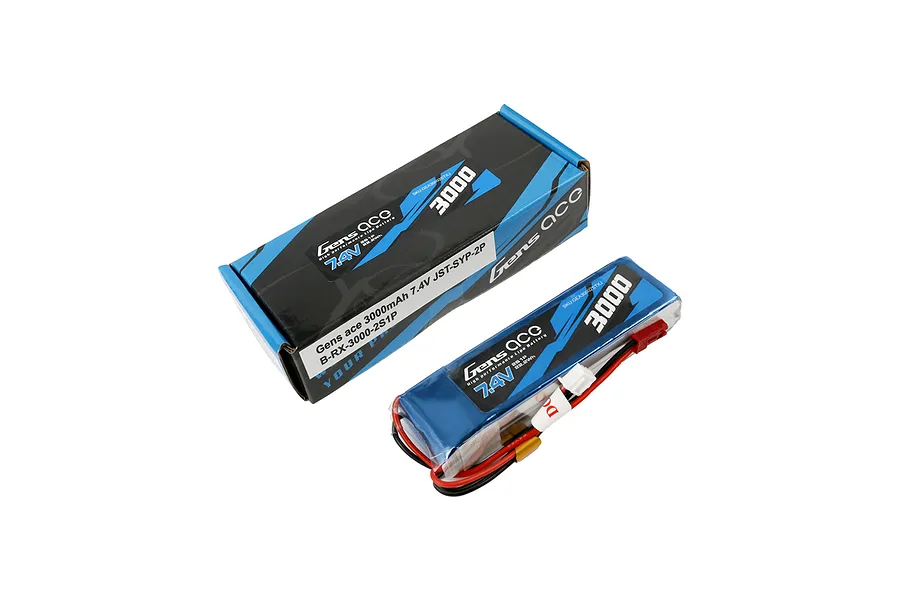 Gens Ace 7.4V 3000mAh TX Soft Case LiPo Battery image 107634