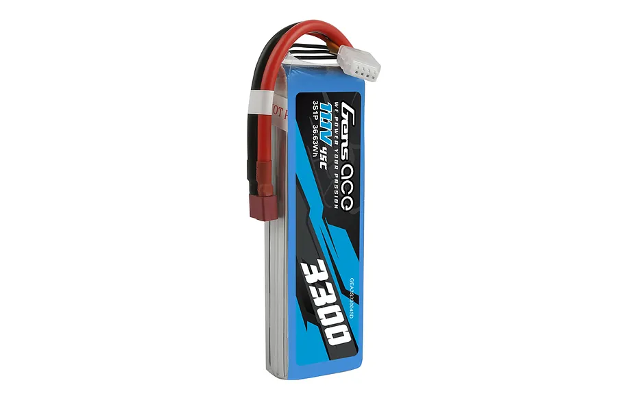 Gens Ace 11.1V 3300mAh 45C Soft Case LiPo Battery image 107643