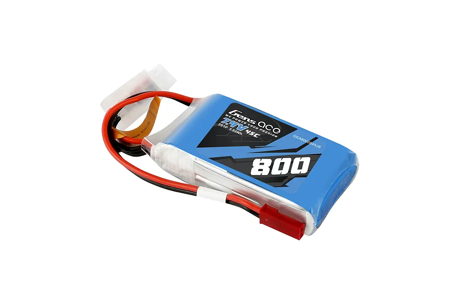 Gens Ace 7.4V 800mAh 45C Soft Case LiPo Battery image 107671