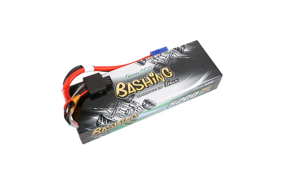 Gens Ace G-Tech Bashing 7.4V 5200mAh 35C Hard Case LiPo Battery image 107705