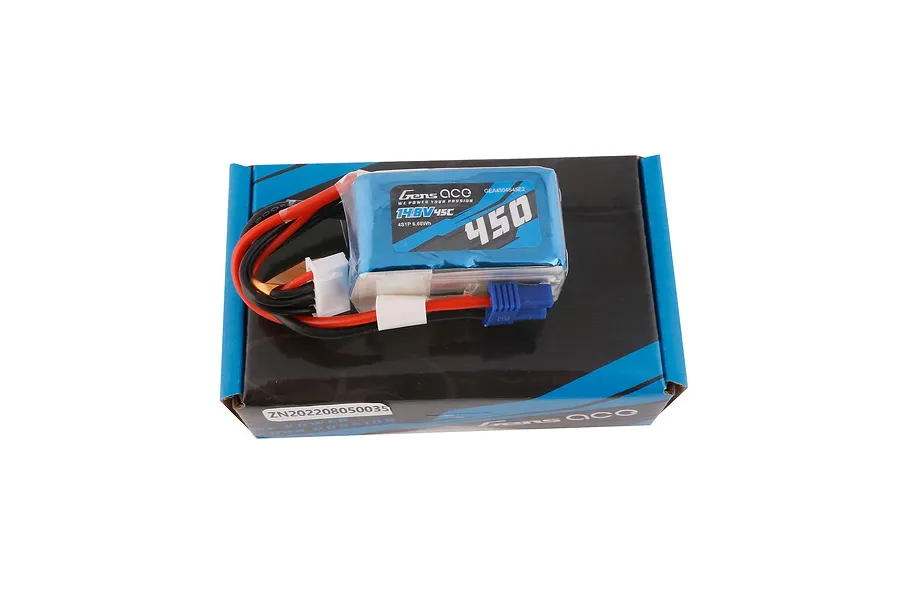 Gens Ace 14.8V 450mAh 45C Soft Case LiPo Battery image 107714