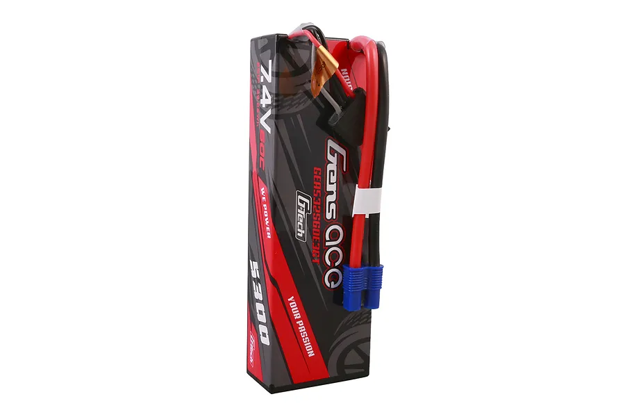 Gens Ace G-Tech 7.4V 5300mAh 60C Hard Case LiPo Battery image 107732