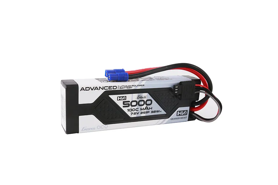 Gens Ace G-Tech Advanced 7.6V 5000mAh 100C HV Hard Case LiPo Battery image 107737