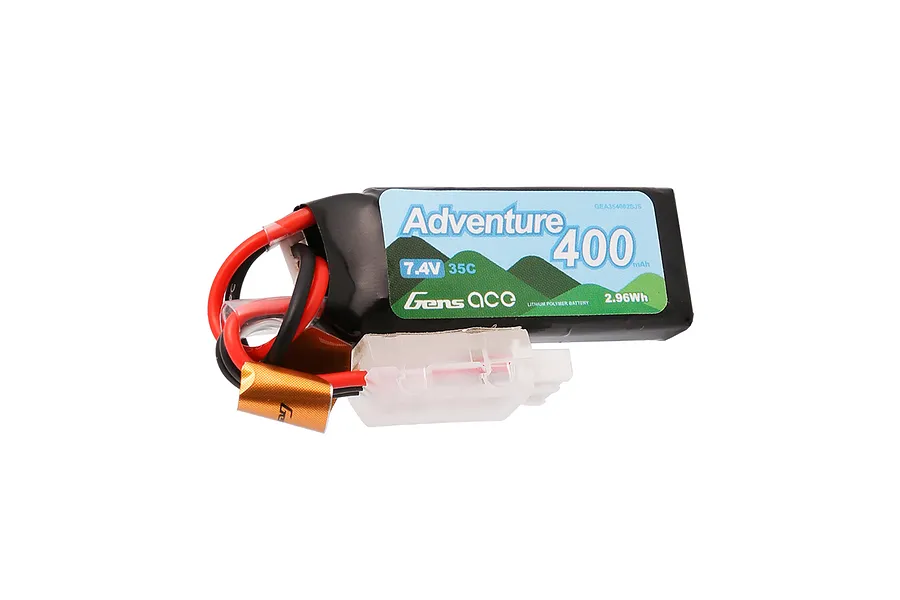 Gens Ace Adventure 7.4V 400mAh 35C Soft Case LiPo Battery image 107761