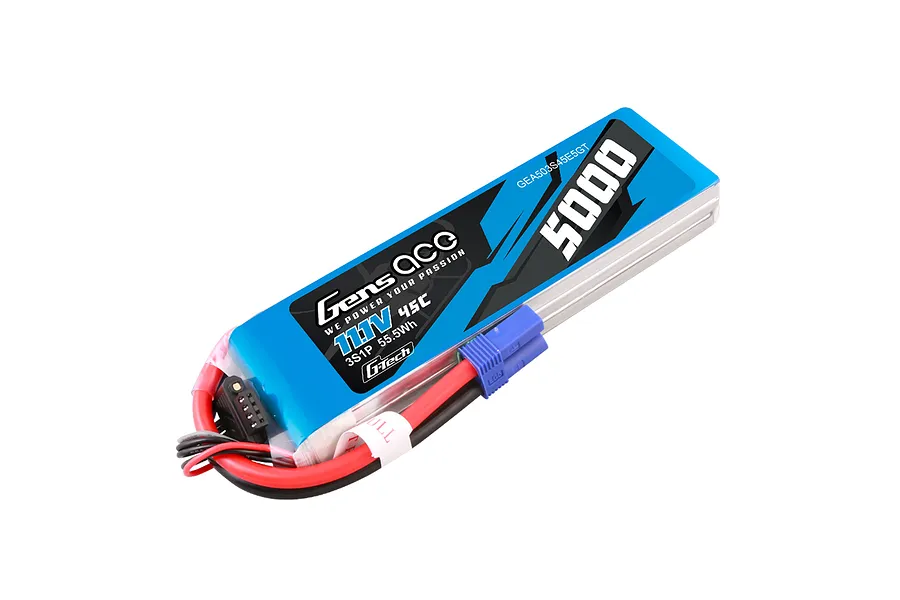 Gens Ace G-Tech 11.1V 5000mAh 45C Soft Case LiPo Battery image 107767