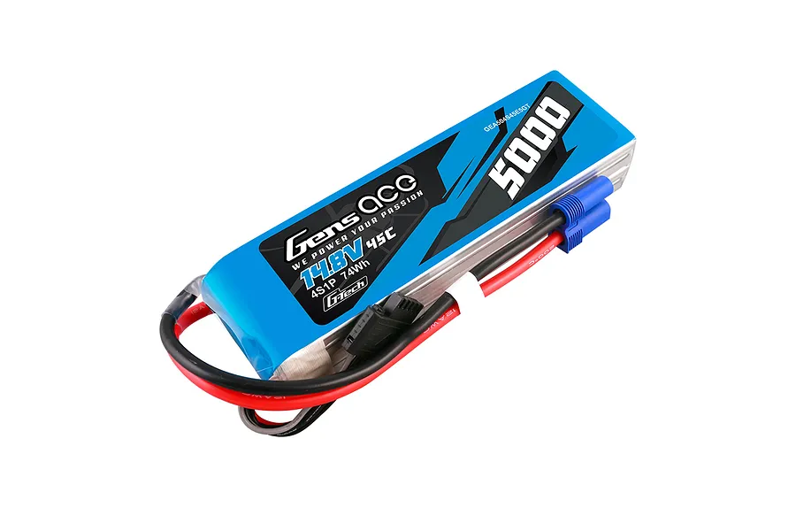 Gens Ace G-Tech 14.8V 5000mAh 45C Soft Case LiPo Battery image 107798