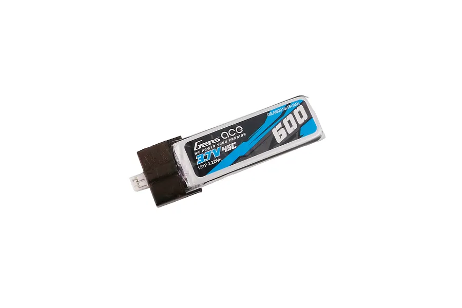 Gens Ace 3.7V 600mAh 45C Soft Case LiPo Battery image 107811