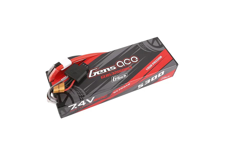 Gens Ace G-Tech 7.4V 5300mAh 60C Hard Case LiPo Battery image 107813