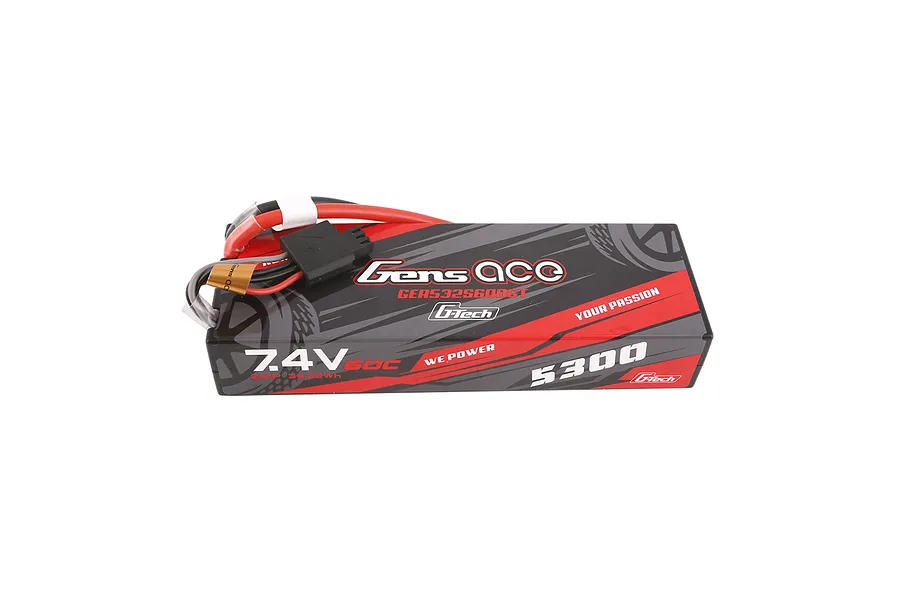 Gens Ace G-Tech 7.4V 5300mAh 60C Hard Case LiPo Battery image 107815