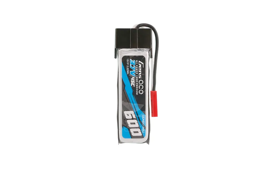 Gens Ace 3.7V 600mAh 45C Soft Case LiPo Battery image 107824