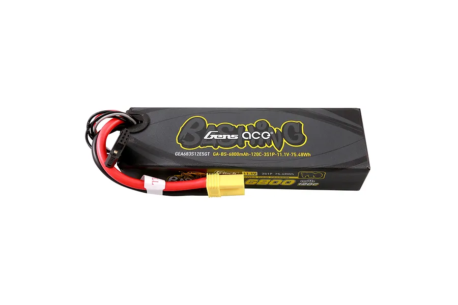 Gens Ace G-Tech Bashing 11.1V 6800mAh 120C Hard  Case LiPo Battery image 107829