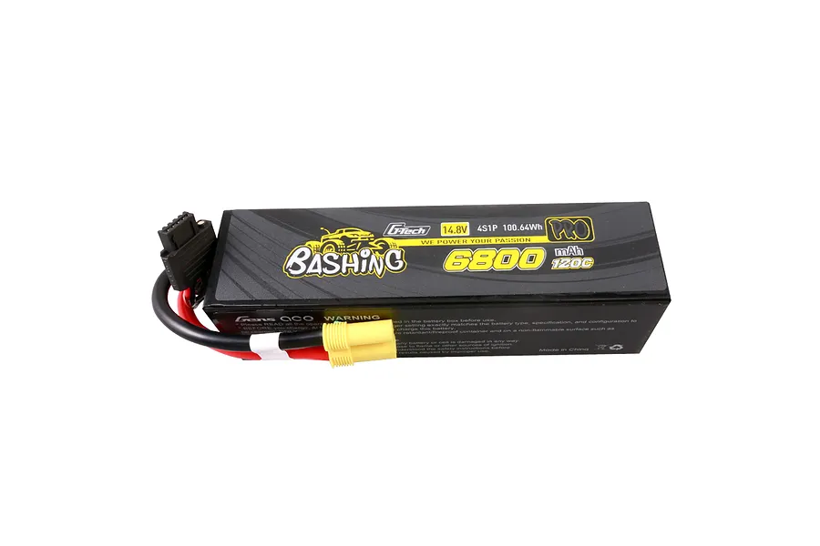 Gens Ace G-Tech Bashing 14.8V 6800mAh 120C Hard Case LiPo Battery image 107838