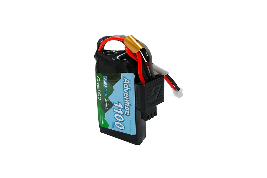 Gens Ace G-Tech Adventure 7.4V 1100mAh 35C Short Soft Case LiPo Battery image 107861