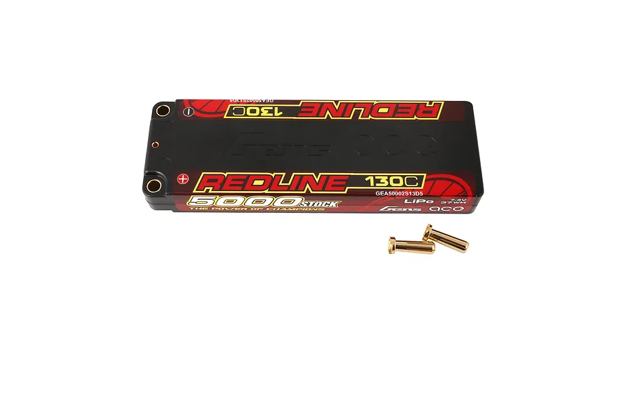 Gens Ace Redline 7.4V 5000mAh 130C Hard Case LiPo Battery image 107864