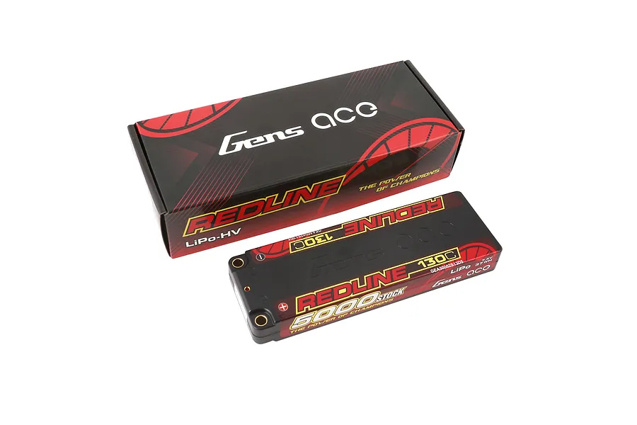 Gens Ace Redline 7.4V 5000mAh 130C Hard Case LiPo Battery image 107867