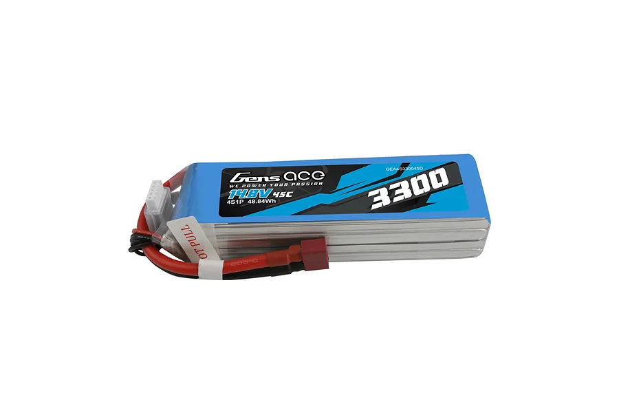 Gens Ace 14.8V 3300mAh 45C Soft Case LiPo Battery image 107883