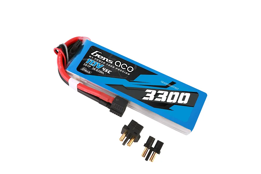 Gens Ace 11.1V 1300mAh 45C Soft Case LiPo Battery image 4