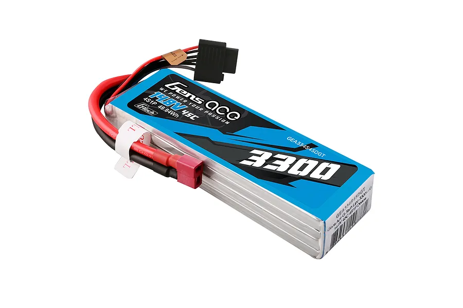 Gens Ace G-Tech 14.8V 3300mAh 45C Soft Case LiPo Battery image 107974