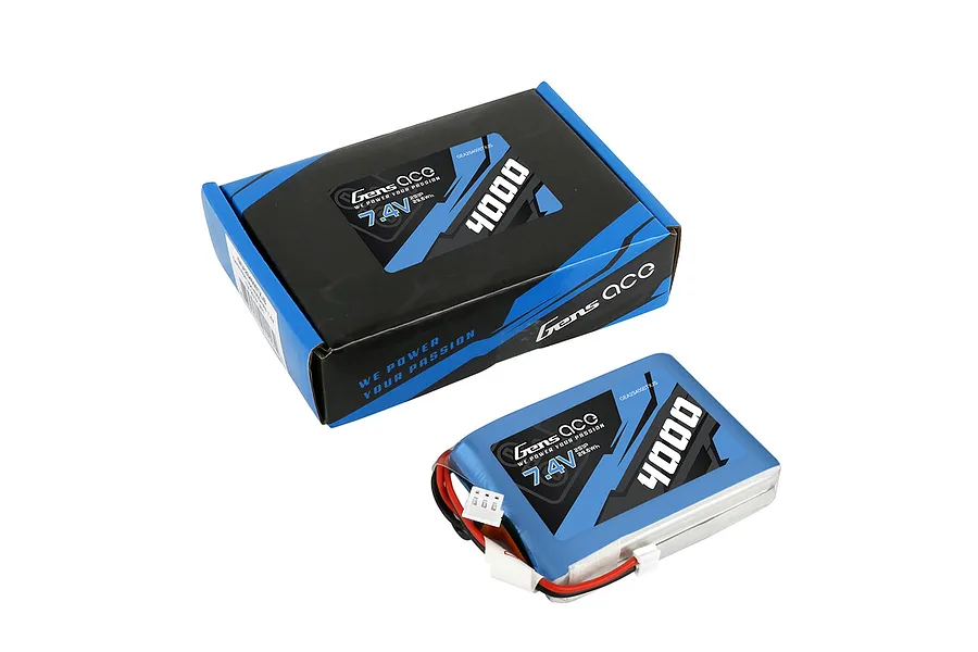Gens Ace 7.4V 4000mAh TX Soft Case LiPo Battery image 107981