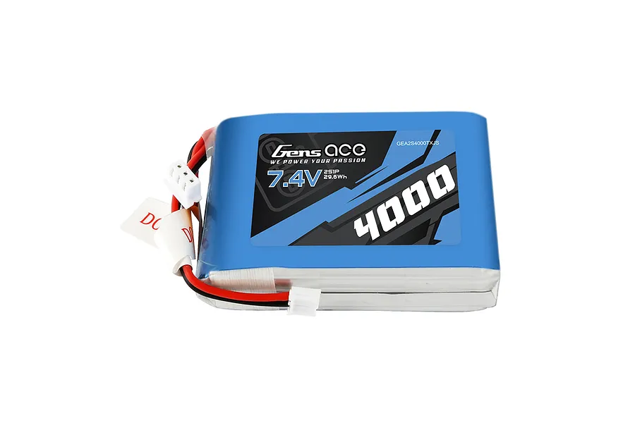 Gens Ace 7.4V 4000mAh TX Soft Case LiPo Battery image 107982