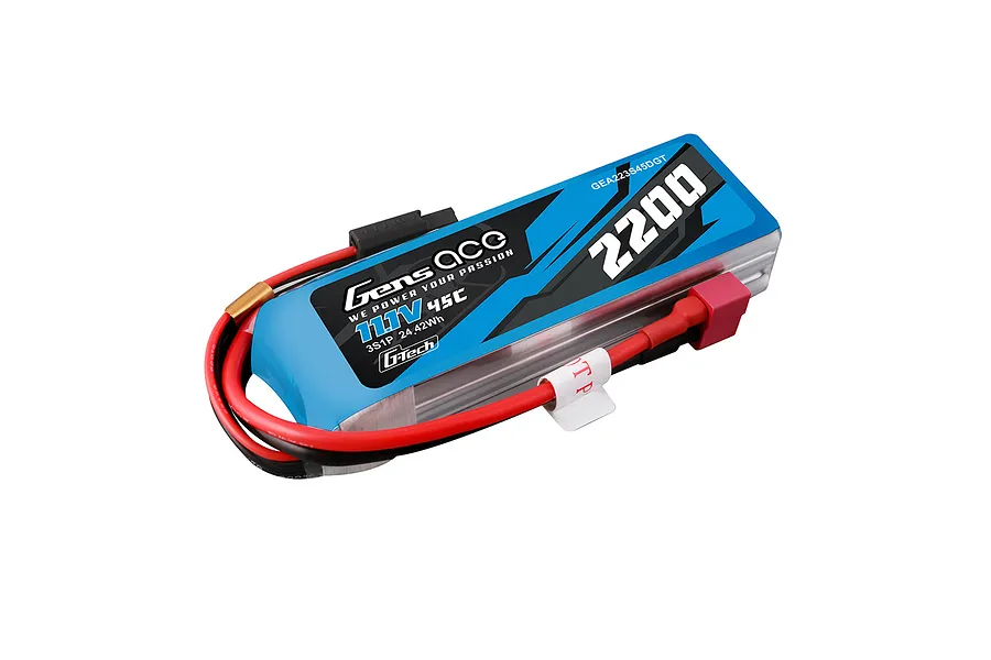 Gens Ace G-Tech 11.1V 2200mAh 45C Soft Case LiPo Battery image 108015