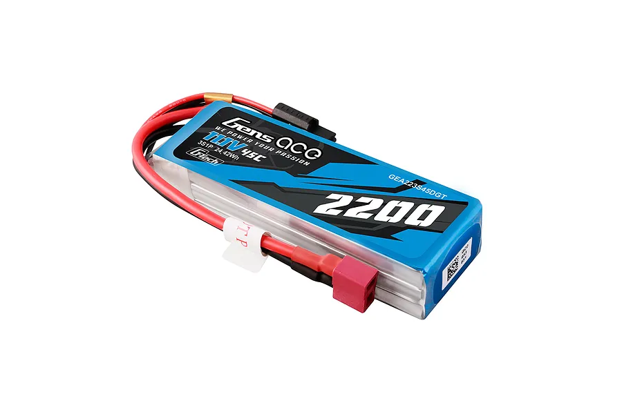 Gens Ace G-Tech 11.1V 2200mAh 45C Soft Case LiPo Battery image 108017