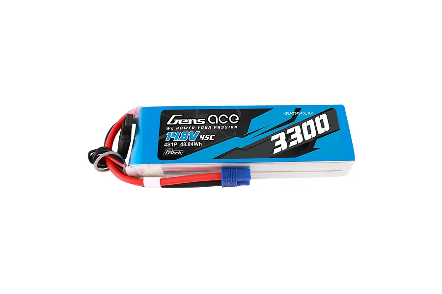 Gens Ace G-Tech 14.8V 3300mAh 45C Soft Case LiPo Battery image 108054