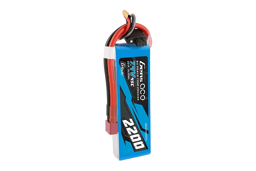 Gens Ace G-Tech 7.4V 2200mAh 45C Soft Case LiPo Battery image 108057