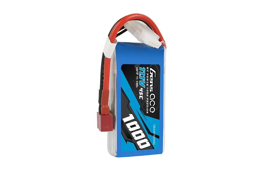 Gens Ace 11.1V 1000mAh 45C Soft Case LiPo Battery image 108077