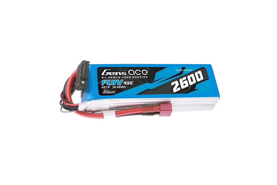 Gens Ace G-Tech 14.8V 2600mAh 45C Soft Case LiPo Battery image 108083