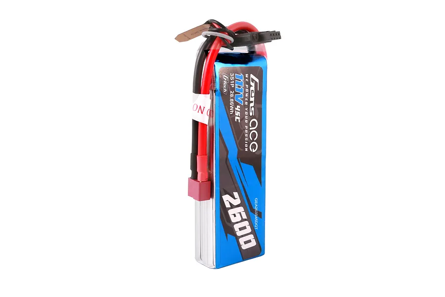 Gens Ace G-Tech 11.1V 2600mAh 45C Soft Case LiPo Battery image 108097