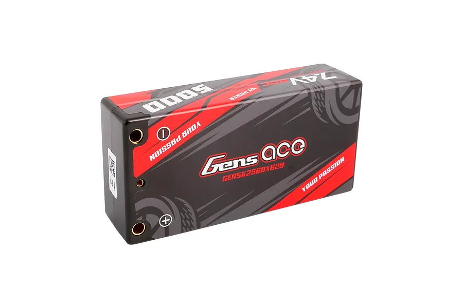 Gens Ace 7.4V 5000mAh 60C Hard Case LiPo Battery image 108103