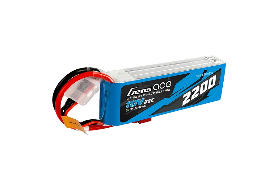 Gens Ace 11.1V 2200mAh 25C Soft Case LiPo Battery image 108158