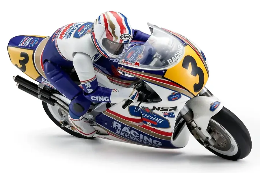 Kyosho 1/8 Honda NSR500 1991 Hanging On Racing Electric RC Motorcycle Kit image 108175