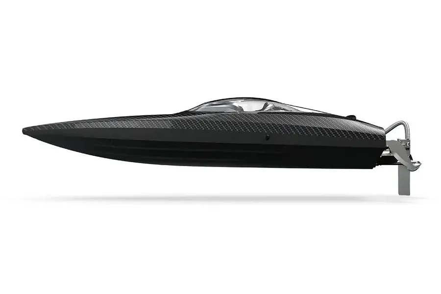 UDI Tylosaurus 25&amp;quot; RC Speed Boat Brushless Deep V RTR - Black with Lights image 108183