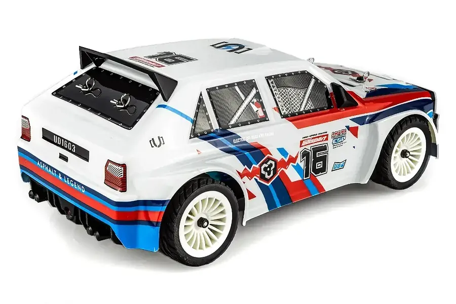 UDI Rally RC Drift Car Electric 4WD 1/16 Scale RTR - White image 108188