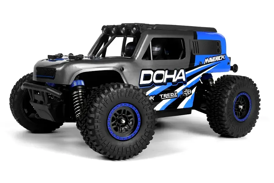 Maverick Doha RC Desert Truck Electric 4WD 1/20 Scale RTR - Blue image 108204