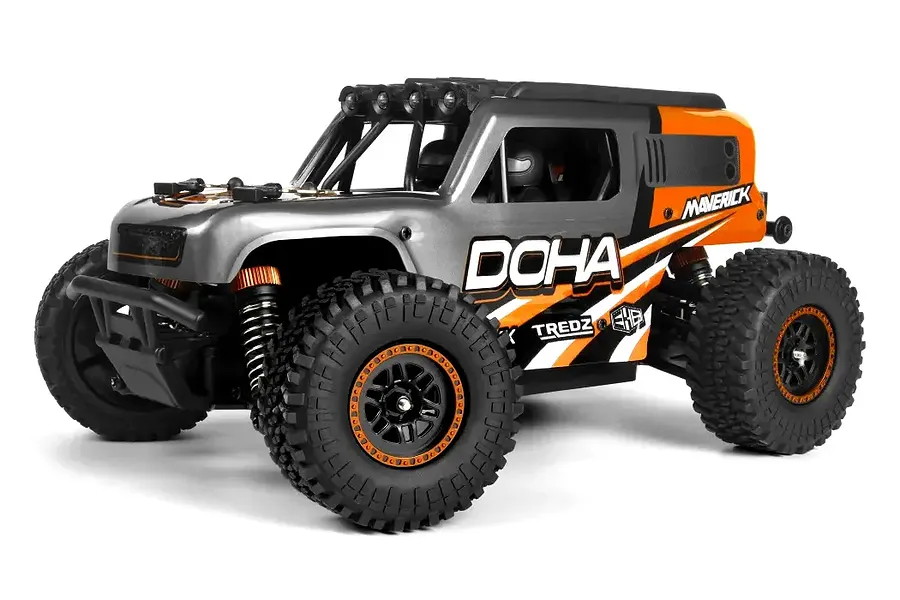 Maverick Doha RC Desert Truck Electric 4WD 1/20 Scale RTR - Orange image 108209