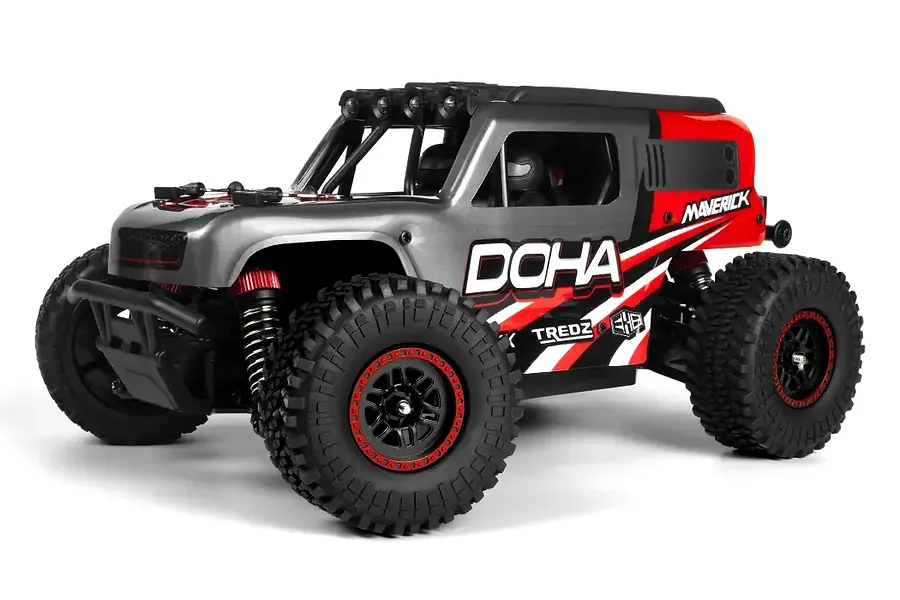 Maverick Doha RC Desert Truck Electric 4WD 1/20 Scale RTR - Red image 108211