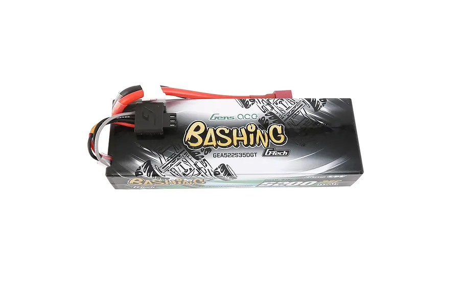 Gens Ace Bashing 7.4V 5200mAh 35C 2S Hard Case LiPo Battery image 108222