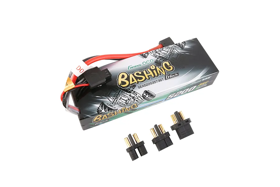 Gens Ace Bashing 7.4V 5200mAh 35C 2S Hard Case LiPo Battery image 108236