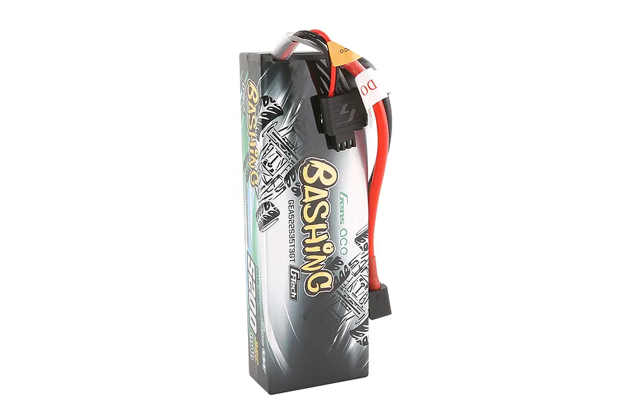 Gens Ace Bashing 7.4V 5200mAh 35C 2S Hard Case LiPo Battery image 108238