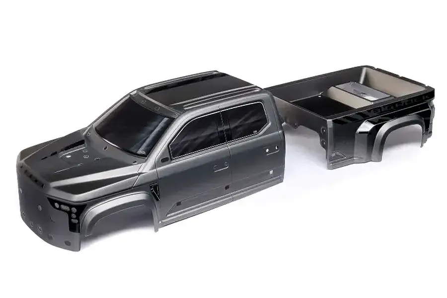 ARRMA 1/7 Big Rock Crew Cab Painted Body Shell - Gunmetal image 108363
