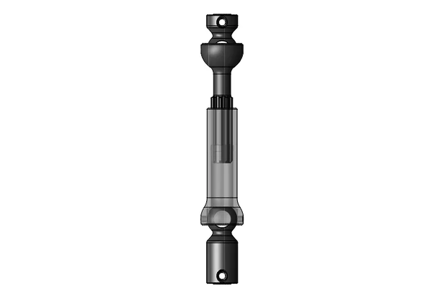 A black metal MIP X-Duty heavy-duty centre CVD driveshaft shown in a technical product render.