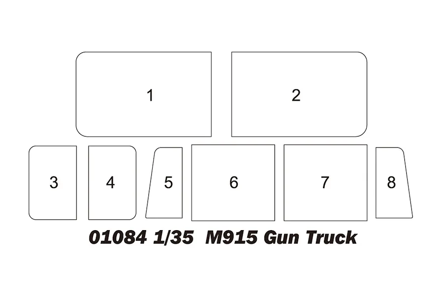 Trumpeter 1/35 M915 Gun Truck Scaled Plastic Model Kit image 108516